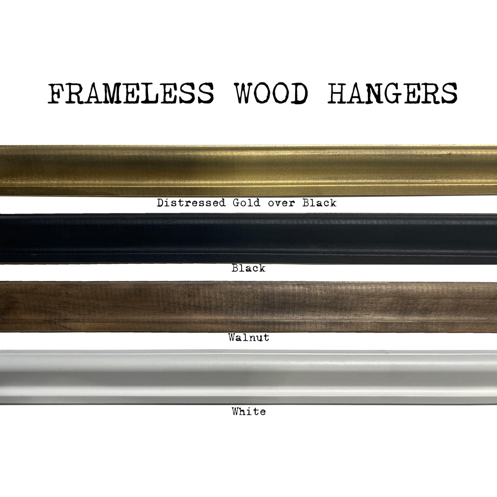 Frameless wood hangers