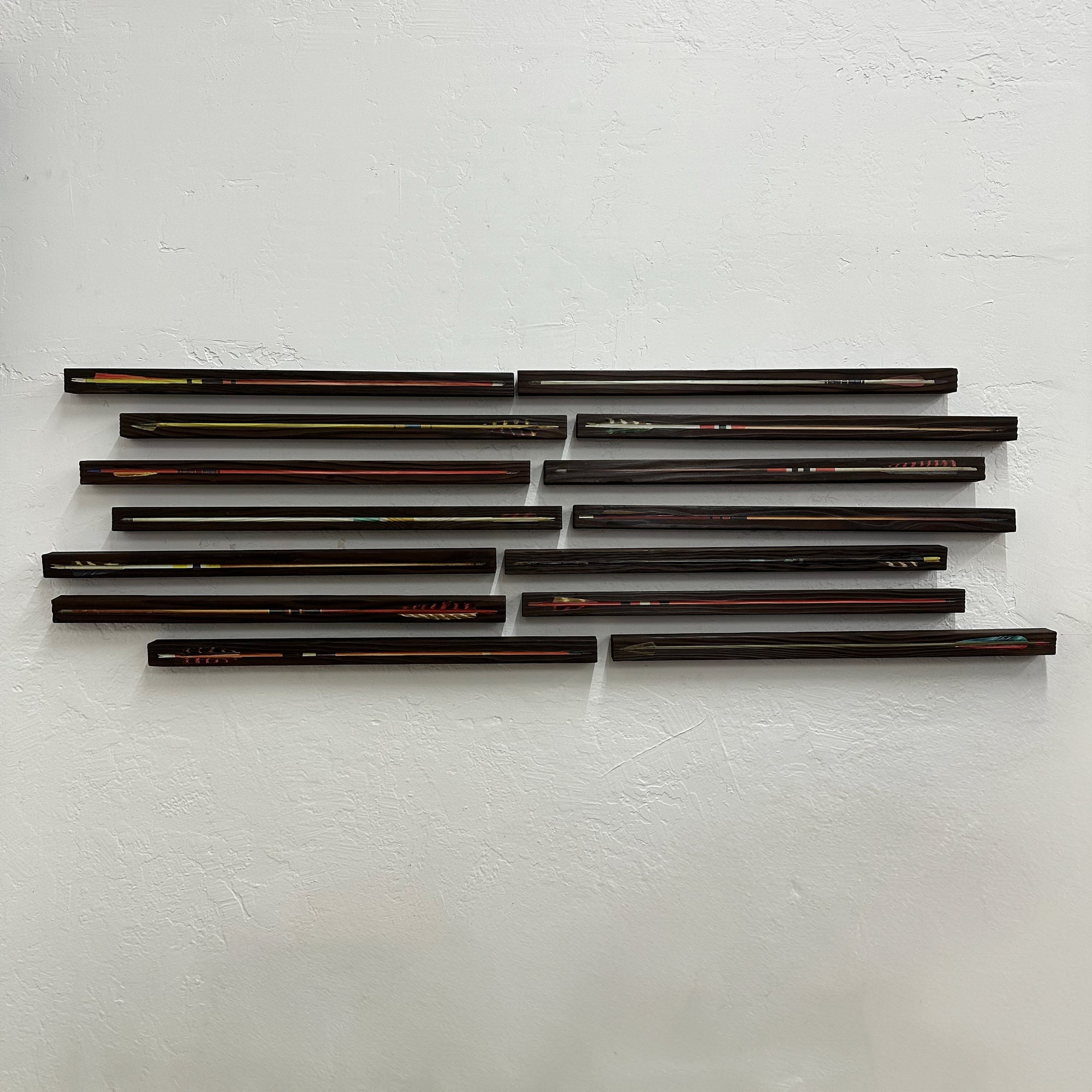 Shou Sugi Ban Arrows Display