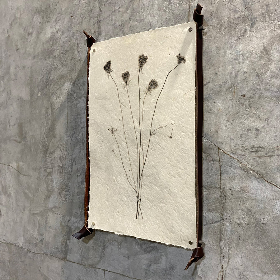 Frameless leather and steel hangers