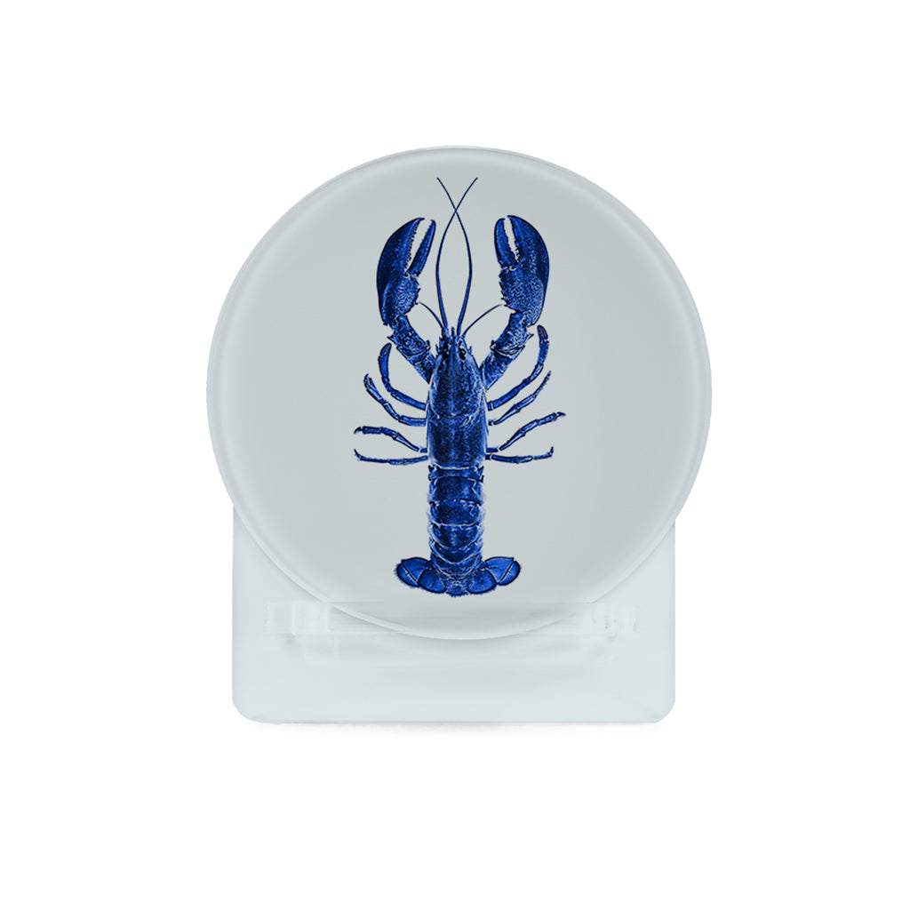 Glass Coasters (set of 4) - Blue Lobster