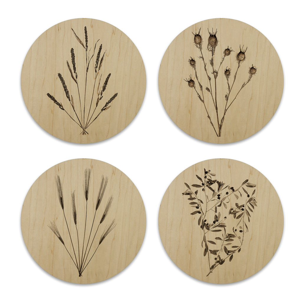 Wood Coasters (set of 4)