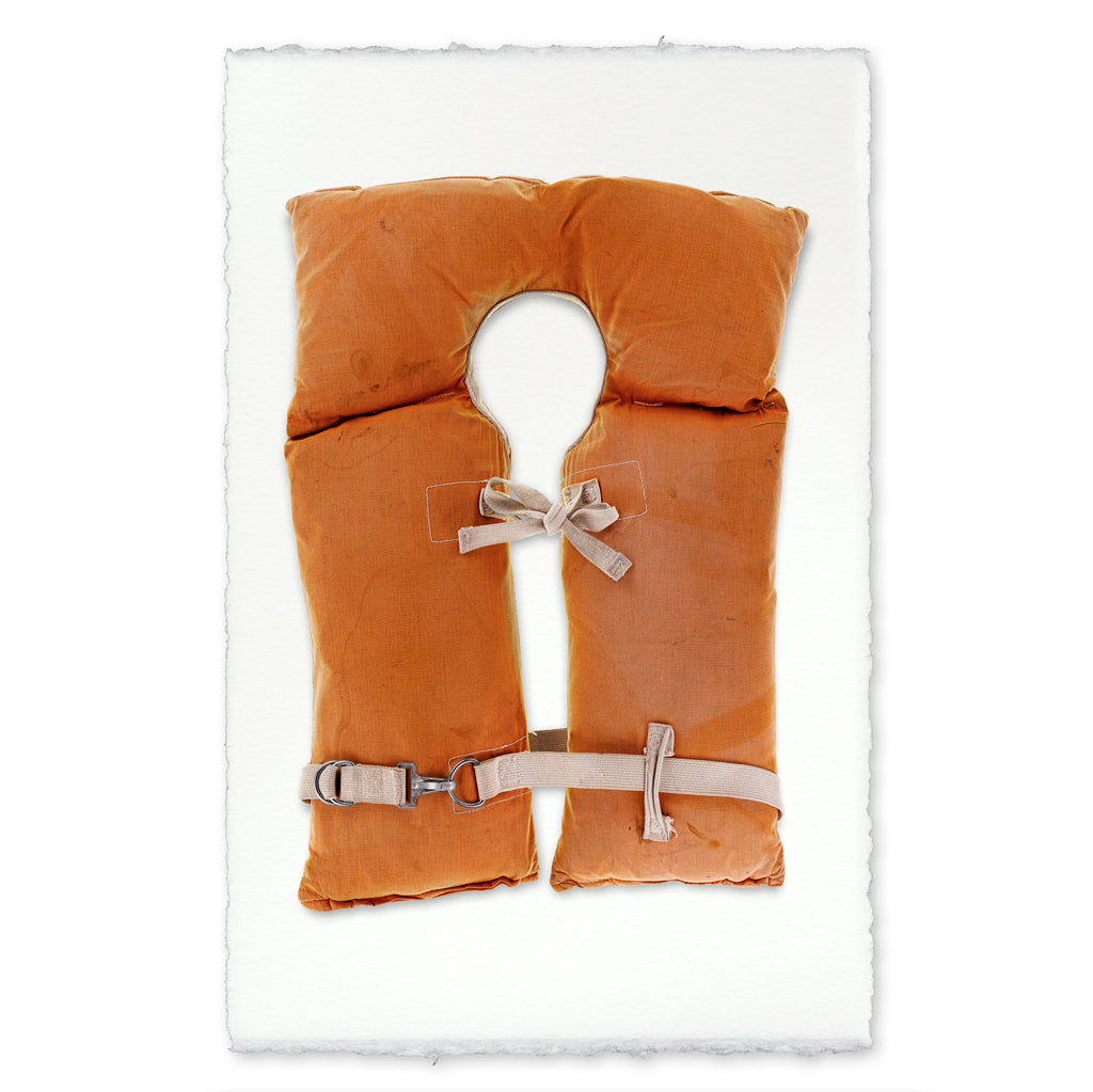Orange-Canvas Life Vest