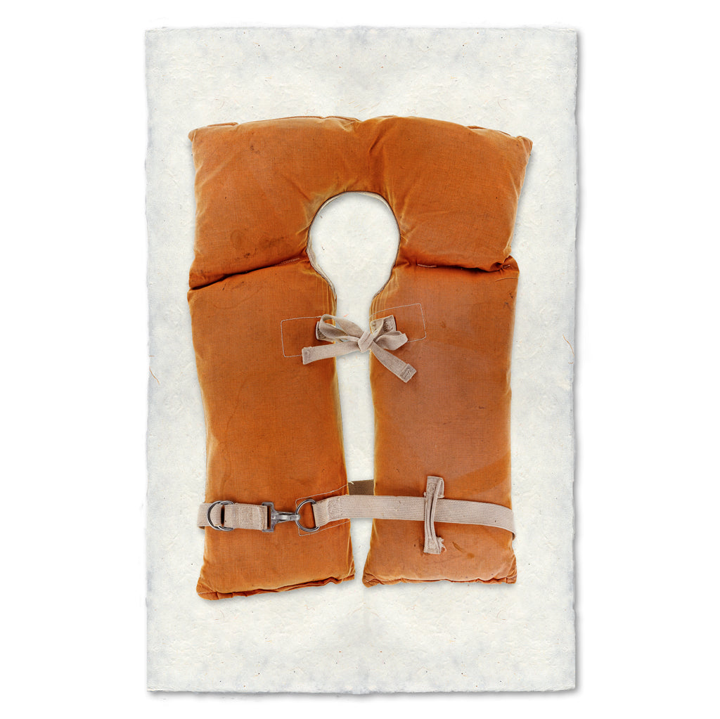 Orange-Canvas Life Vest