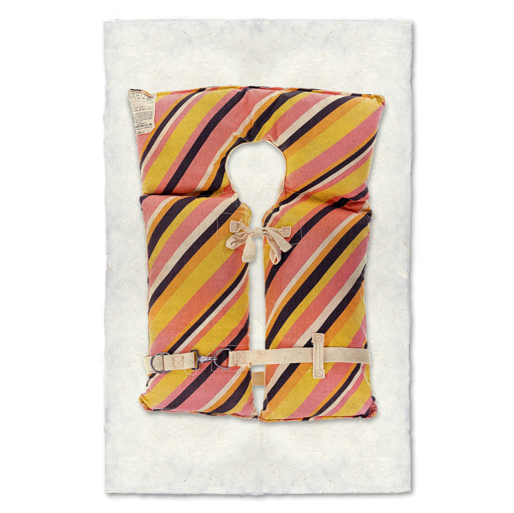 Retro-Striped Life Vest