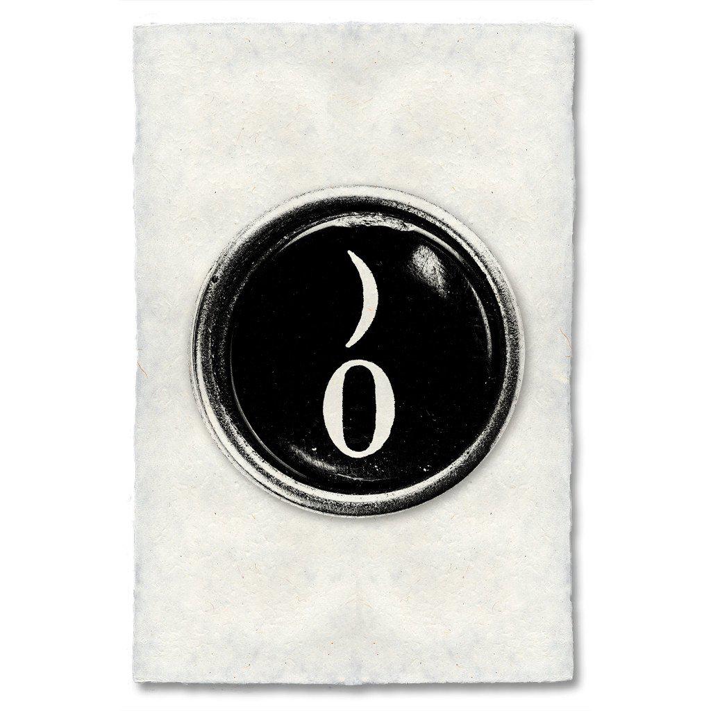Typewriter Key "Zero"