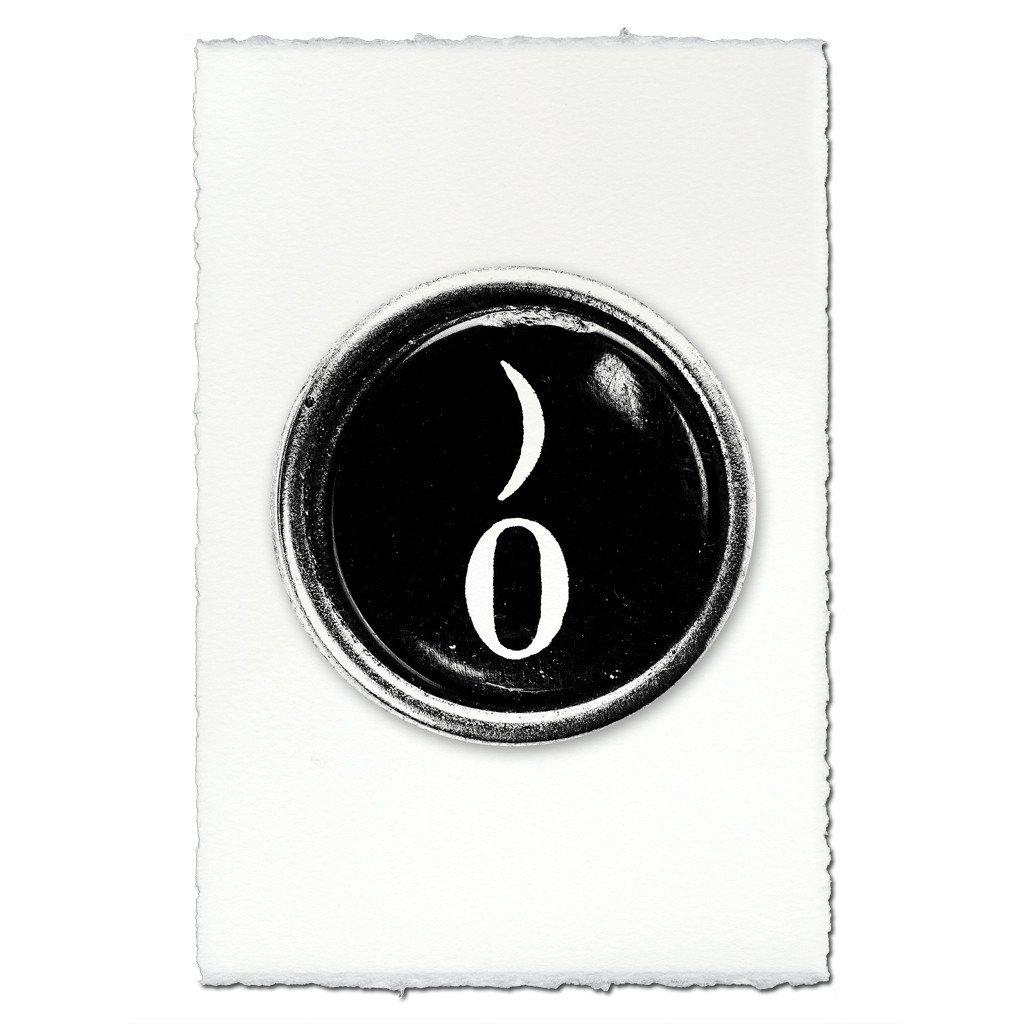 Typewriter Key "Zero"