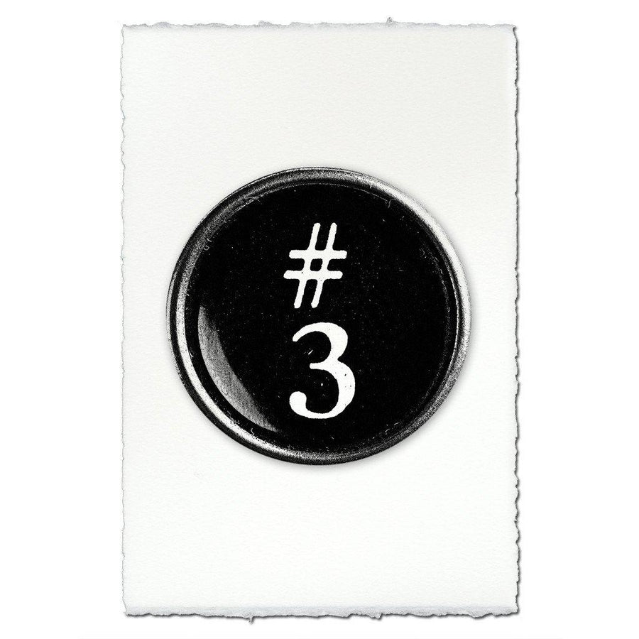 Typewriter Key "3"