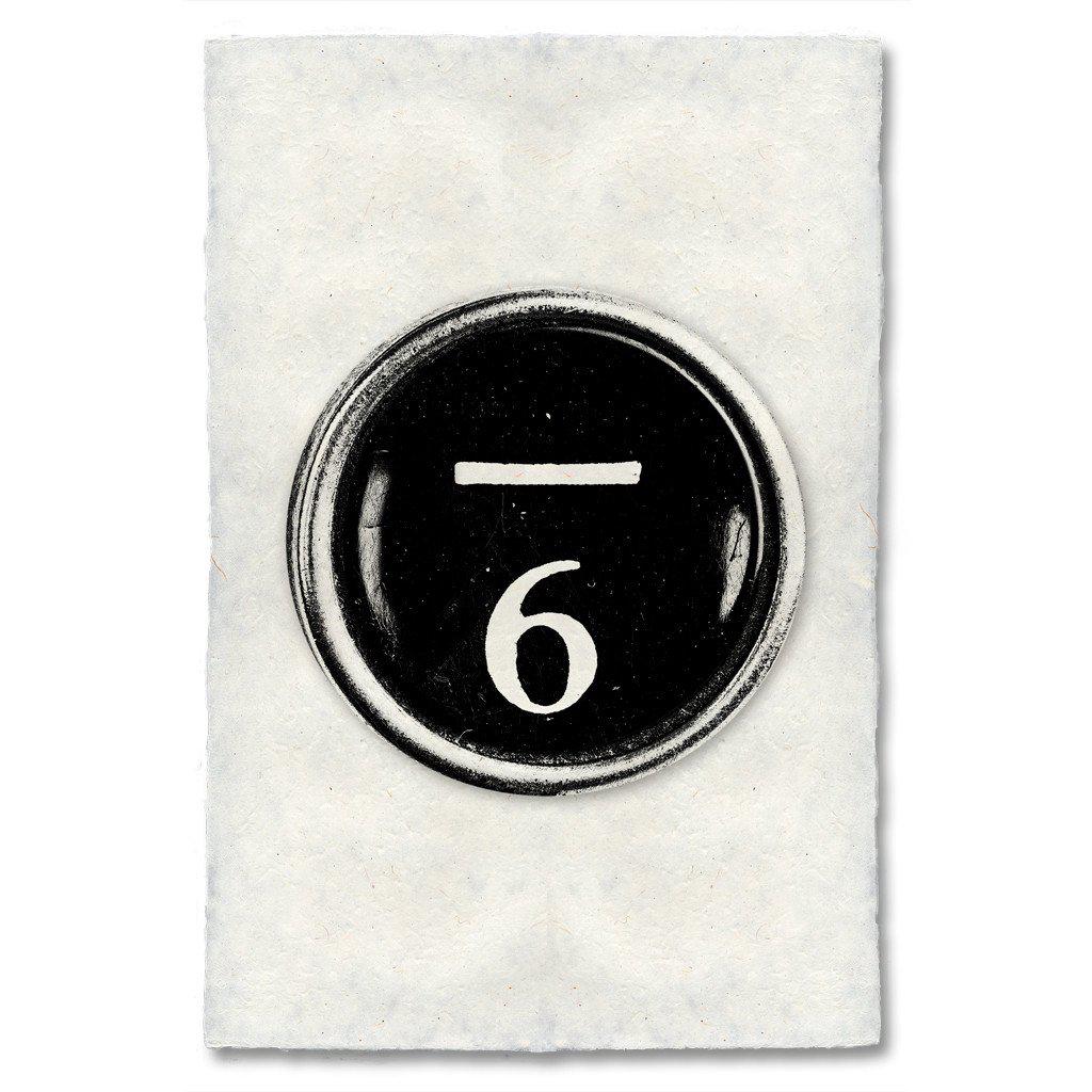 Typewriter Key "6"