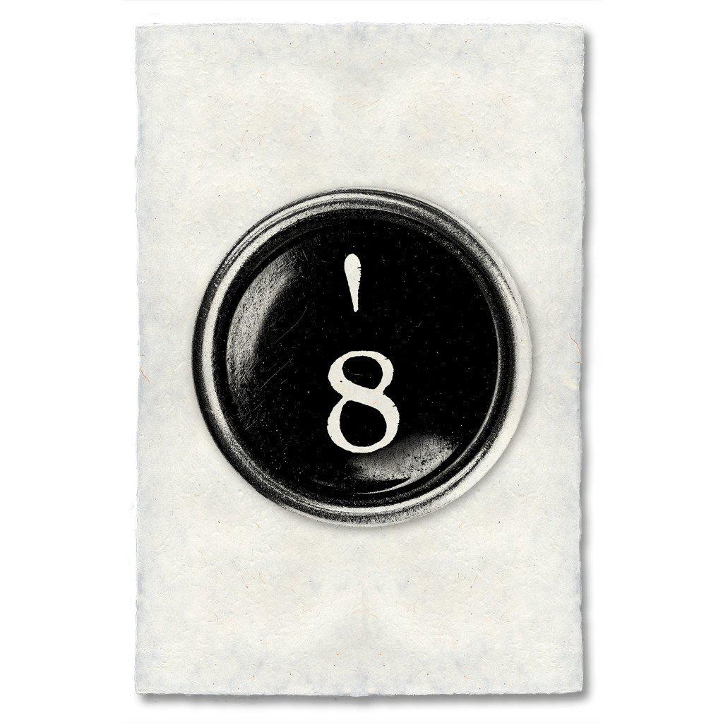 Typewriter Key "8"