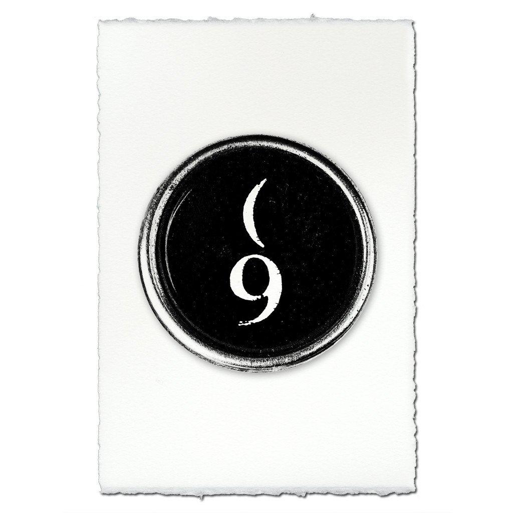 Typewriter Key "9"