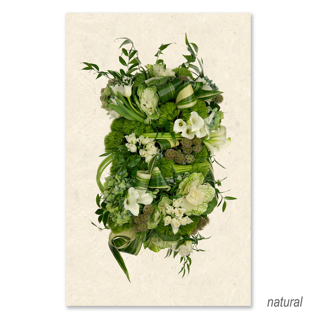 Green and White Collective Floral grand format