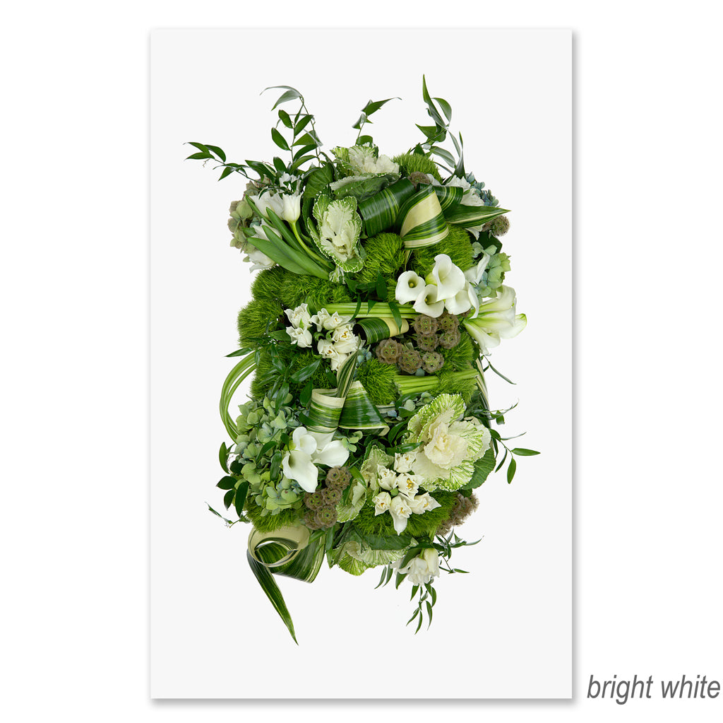 Green and White Collective Floral grand format