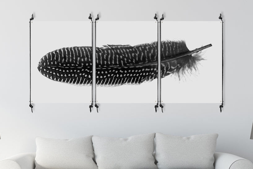 Leather & Steel Hanger (for trilogies)